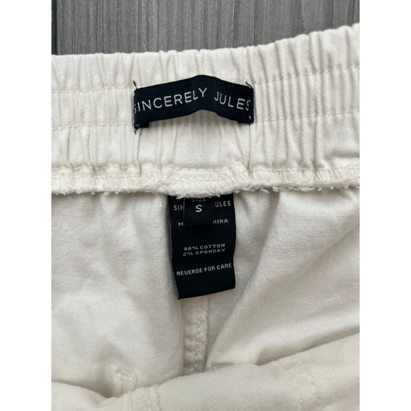 Sincerely Jules White Utility Joggers Size Small - Picture 3 of 4